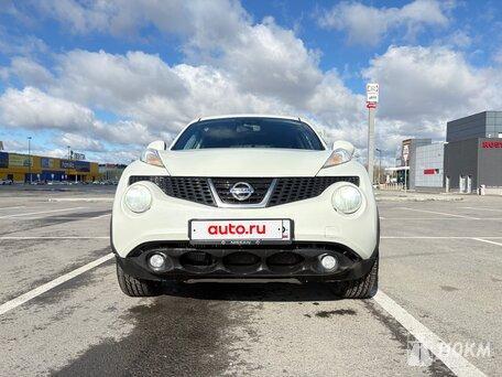Nissan, Juke, 1600, 190, бензин, внедорожник, вариатор, полный привод, среднее состояние, левый, белый, 1 350 000 ₽